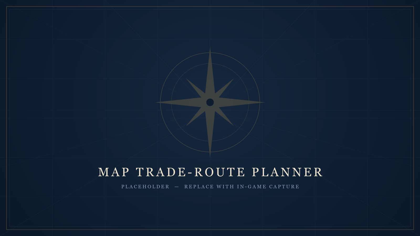 Trade-route planning on the world map